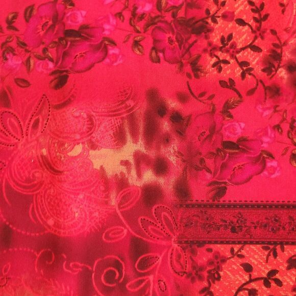 VTG R&K Originals Sleeveless Sheath Maxi Dress 4P Red Floral Y2K 90s Tie Back - Picture 3 of 10